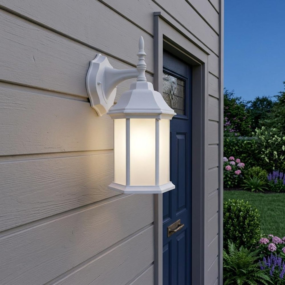 White Frosted Glass Swing Arm Wall Light HomeRoots