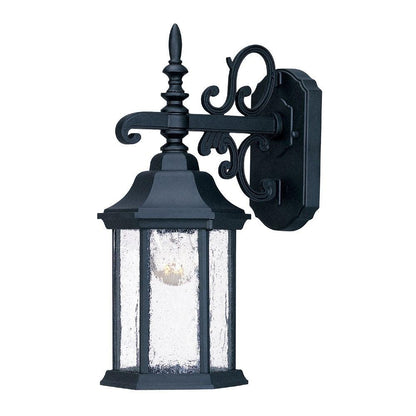 Narrow Matte Black Domed Hanging Lantern Wall Light - FurniFindUSA