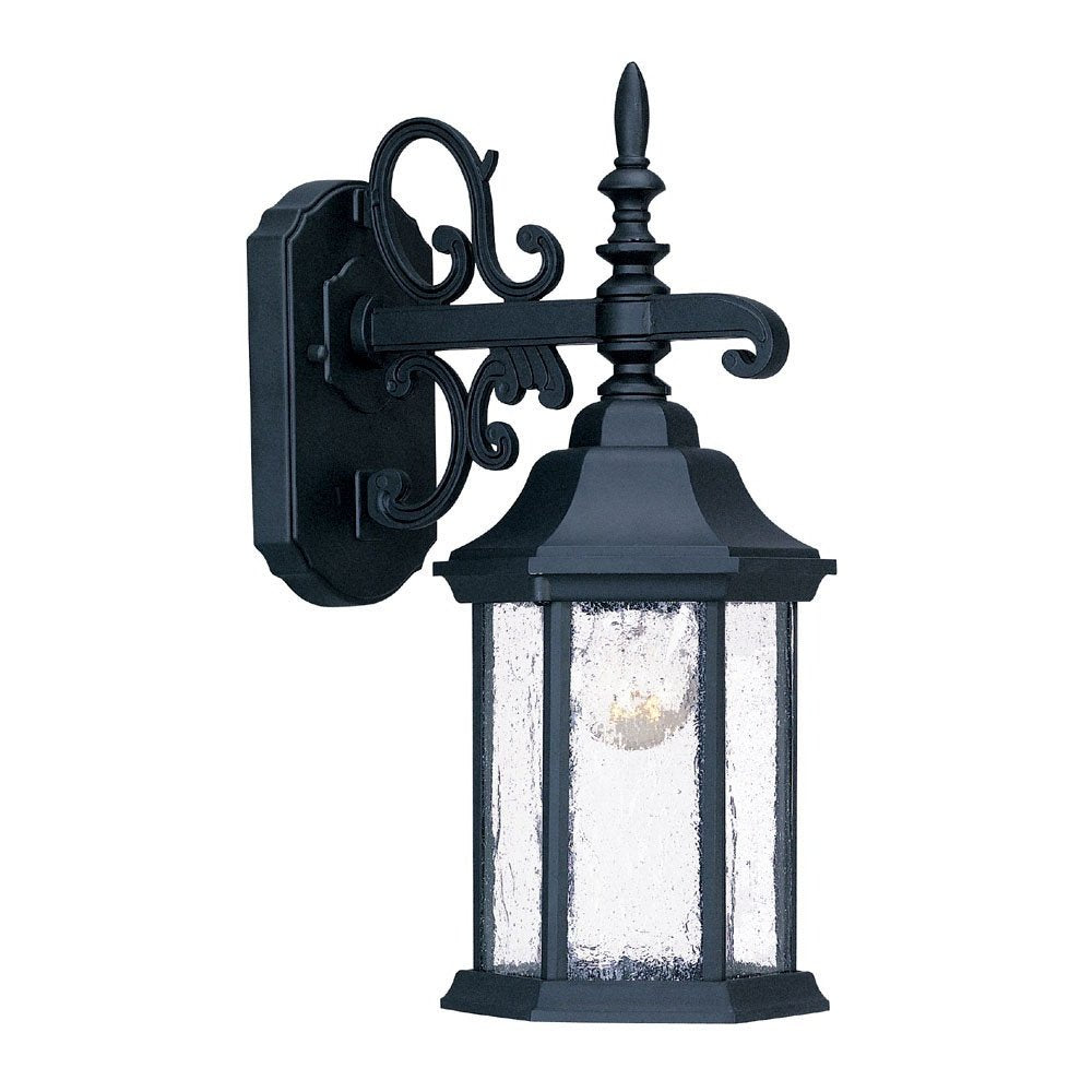 Narrow Matte Black Domed Hanging Lantern Wall Light HomeRoots