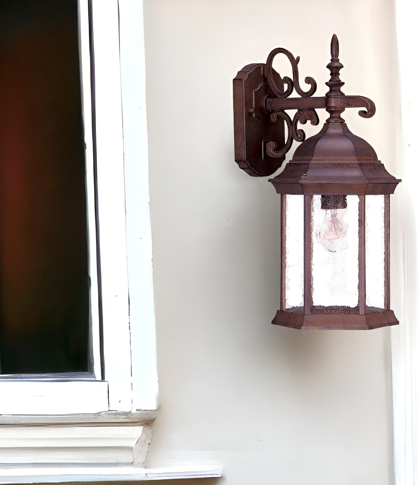 Narrow Brown Domed Hanging Lantern Wall Light HomeRoots
