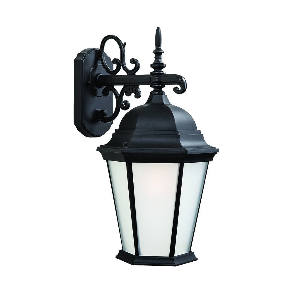 Matte Black Domed Hanging Lantern Wall Light HomeRoots