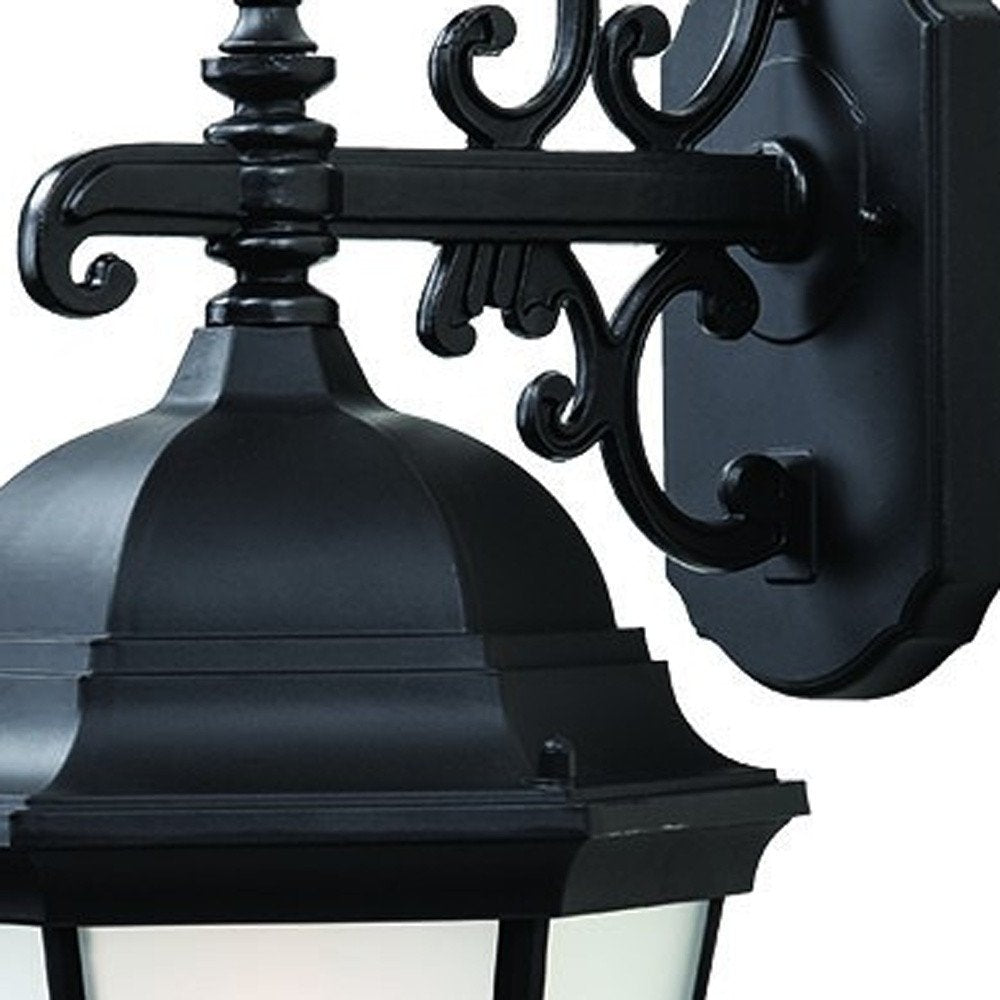 Matte Black Domed Hanging Lantern Wall Light HomeRoots