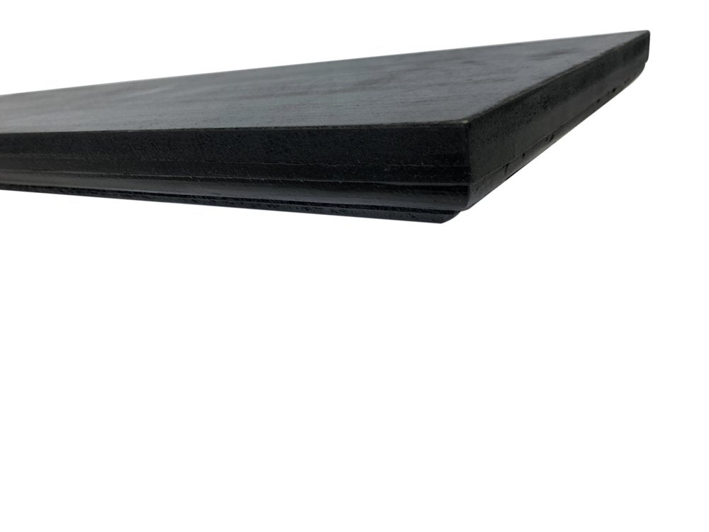 24" Black Wood Wall Mounted Floating Shelf — view 2
