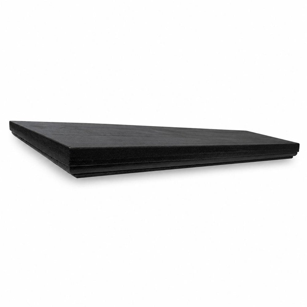 24" Black Wood Wall Mounted Floating Shelf — view 4