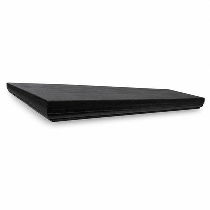 24" Black Wood Wall Mounted Floating Shelf HomeRoots