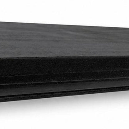 24" Black Wood Wall Mounted Floating Shelf HomeRoots
