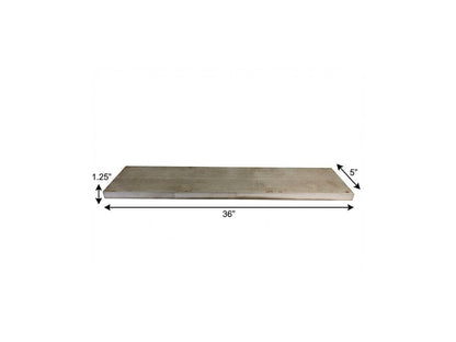 5" Solid Wood Wall Mounted Shelving Unit HomeRoots