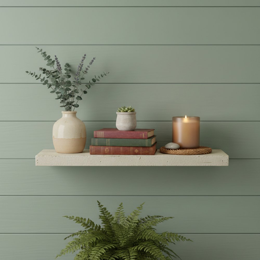 8" Solid Wood Wall Mounted Shelving Unit HomeRoots