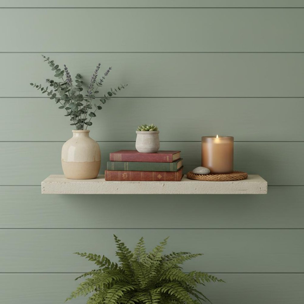 24" Solid Wood Rustic Wall Mounted Shelving Unit HomeRoots