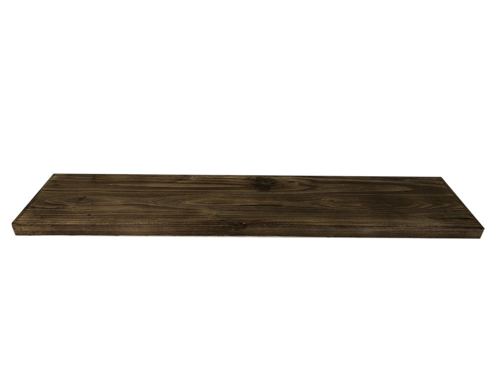 24" Solid Wood Wall-Mounted Shelving Unit HomeRoots