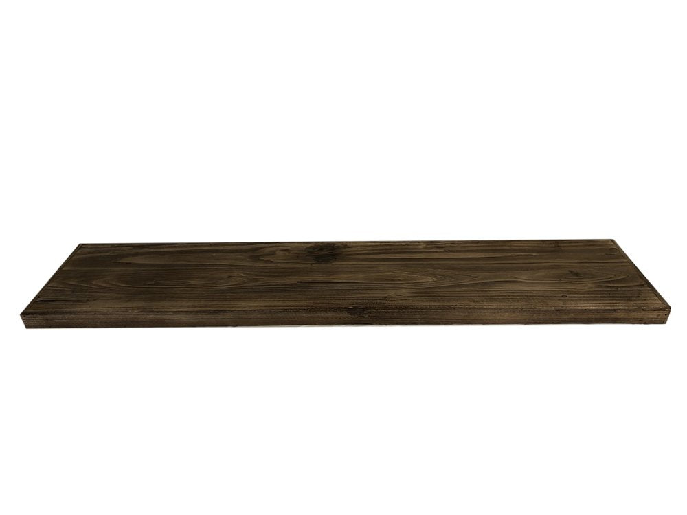 24" Solid Wood Wall-Mounted Shelving Unit HomeRoots