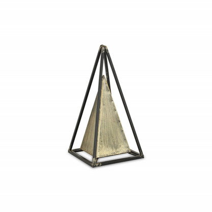 Narrow Metal Triangular Decorative Sculpture HomeRoots