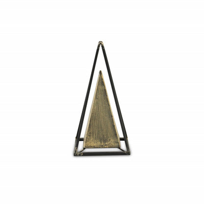 Narrow Metal Triangular Decorative Sculpture HomeRoots