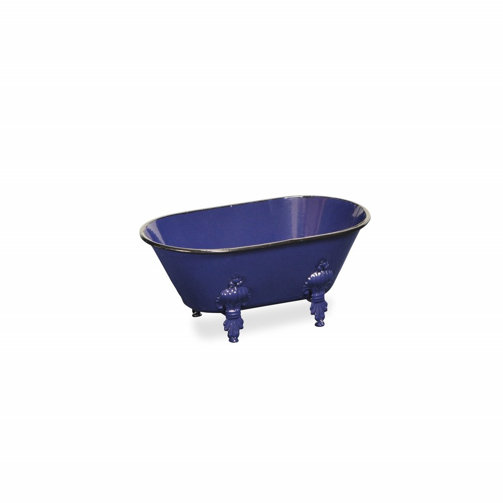 Royal Blue Bathtub Decorative Sculpture — view 1
