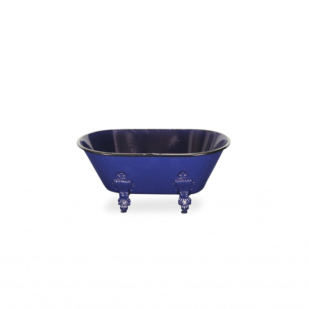 Royal Blue Bathtub Decorative Sculpture — view 3