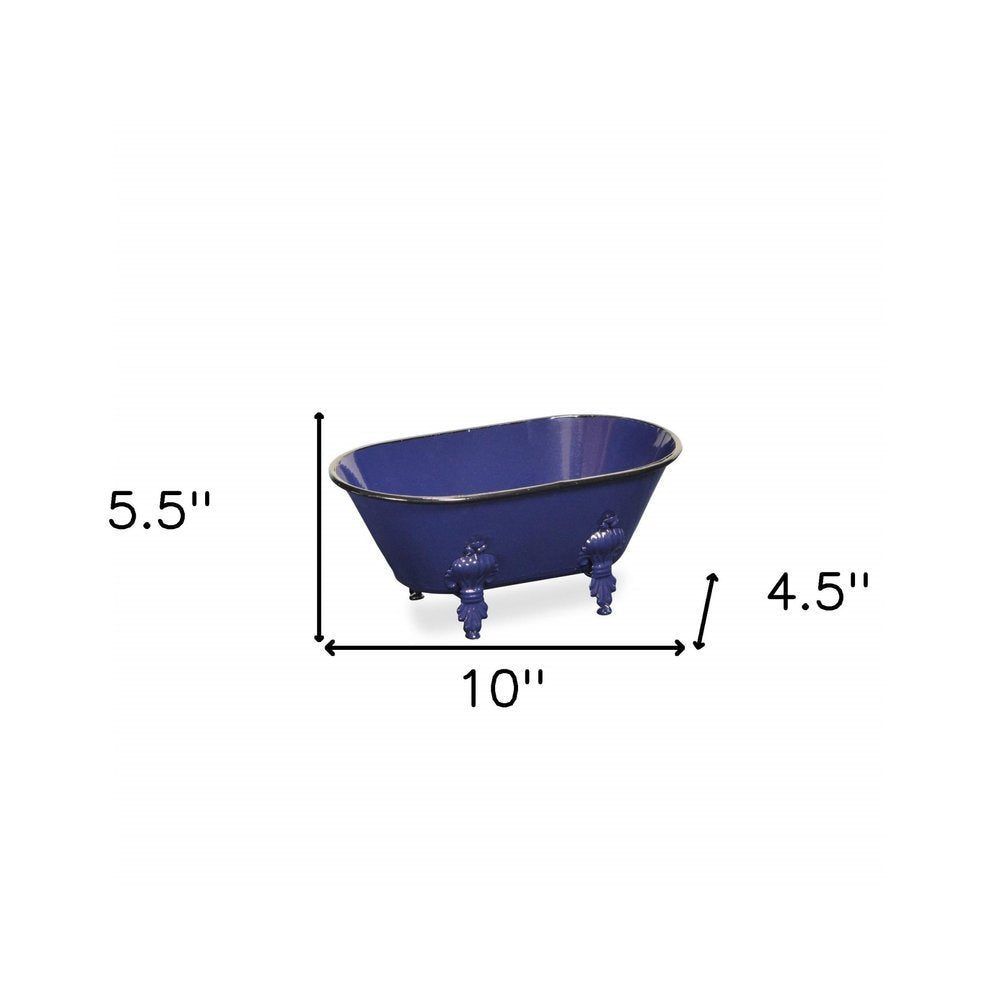 Royal Blue Bathtub Decorative Sculpture — view 4