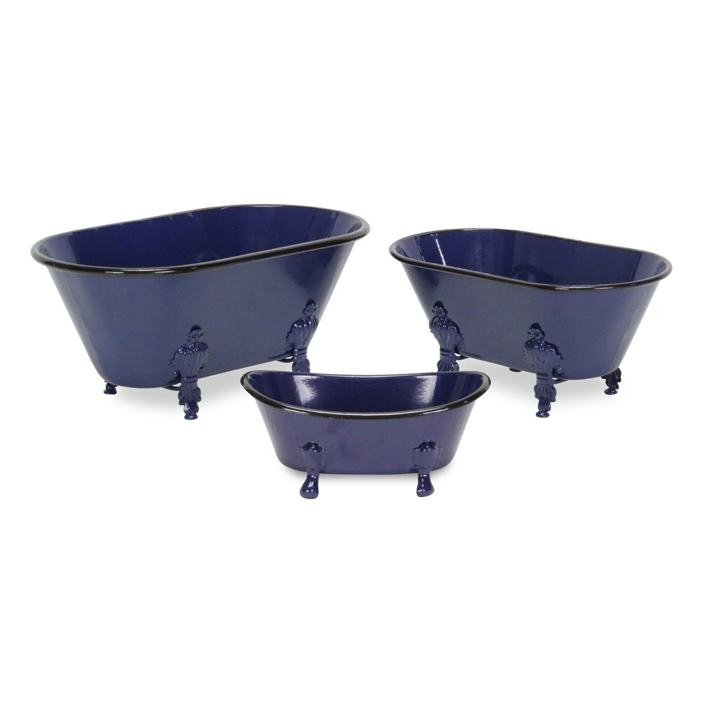 Royal Blue Bathtub Decorative Sculpture HomeRoots