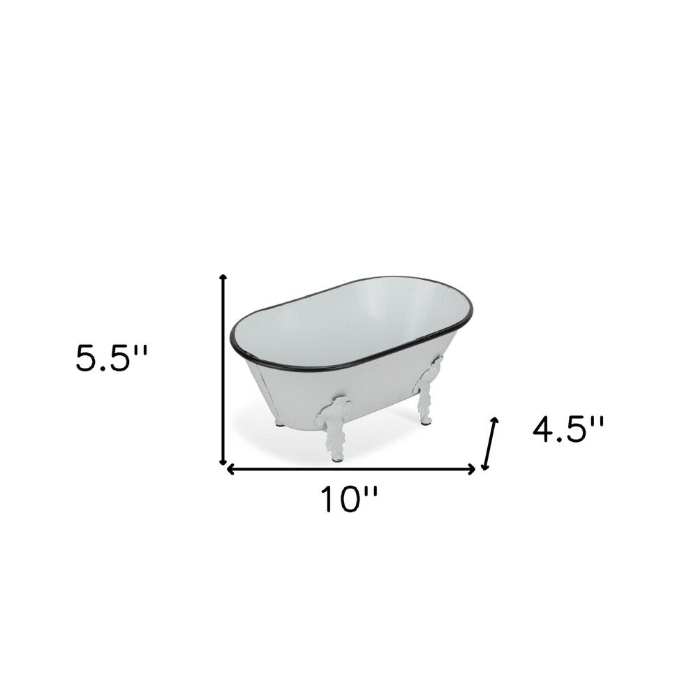 White Bathtub Decorative Sculpture — view 4