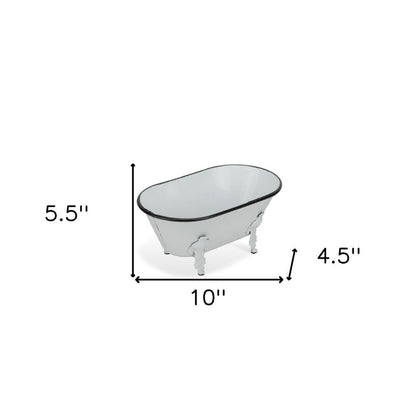 White Bathtub Decorative Sculpture HomeRoots
