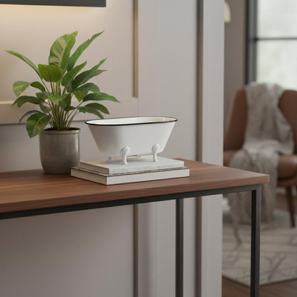 White Bathtub Decorative Sculpture HomeRoots