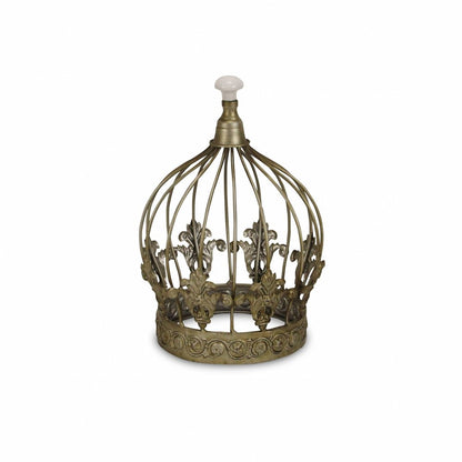 10" Bronze Metal Hand Painted Decorative Crown Tabletop Sculpture HomeRoots