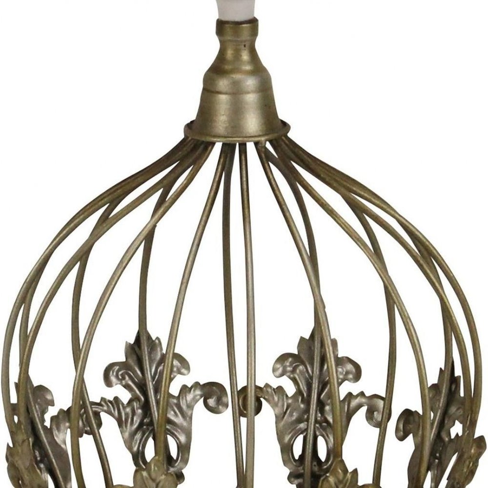 10" Bronze Metal Hand Painted Decorative Crown Tabletop Sculpture — view 7
