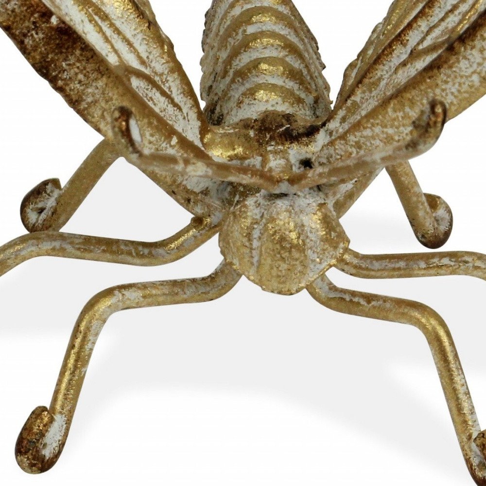 4" Gold Cast Iron Butterfly Tabletop Sculpture — view 7