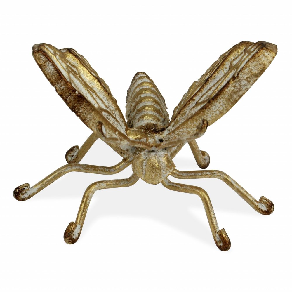 4" Gold Cast Iron Butterfly Tabletop Sculpture — view 4