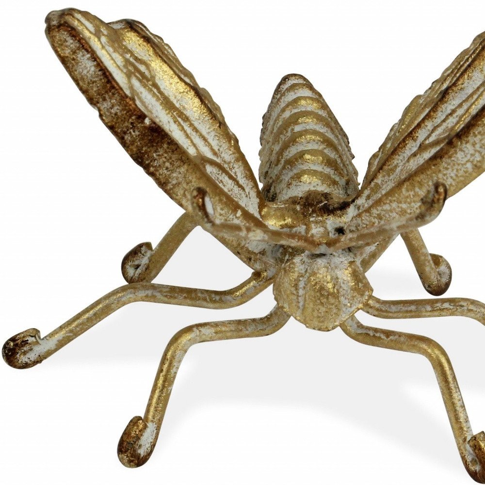 4" Gold Cast Iron Butterfly Tabletop Sculpture — view 8