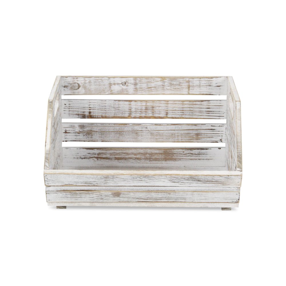 13" Gray Solid Wood Desk Organizer HomeRoots