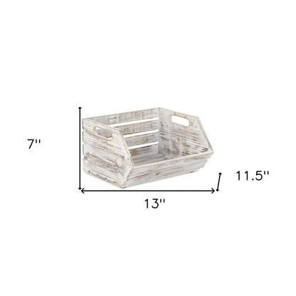 13" Gray Solid Wood Desk Organizer HomeRoots