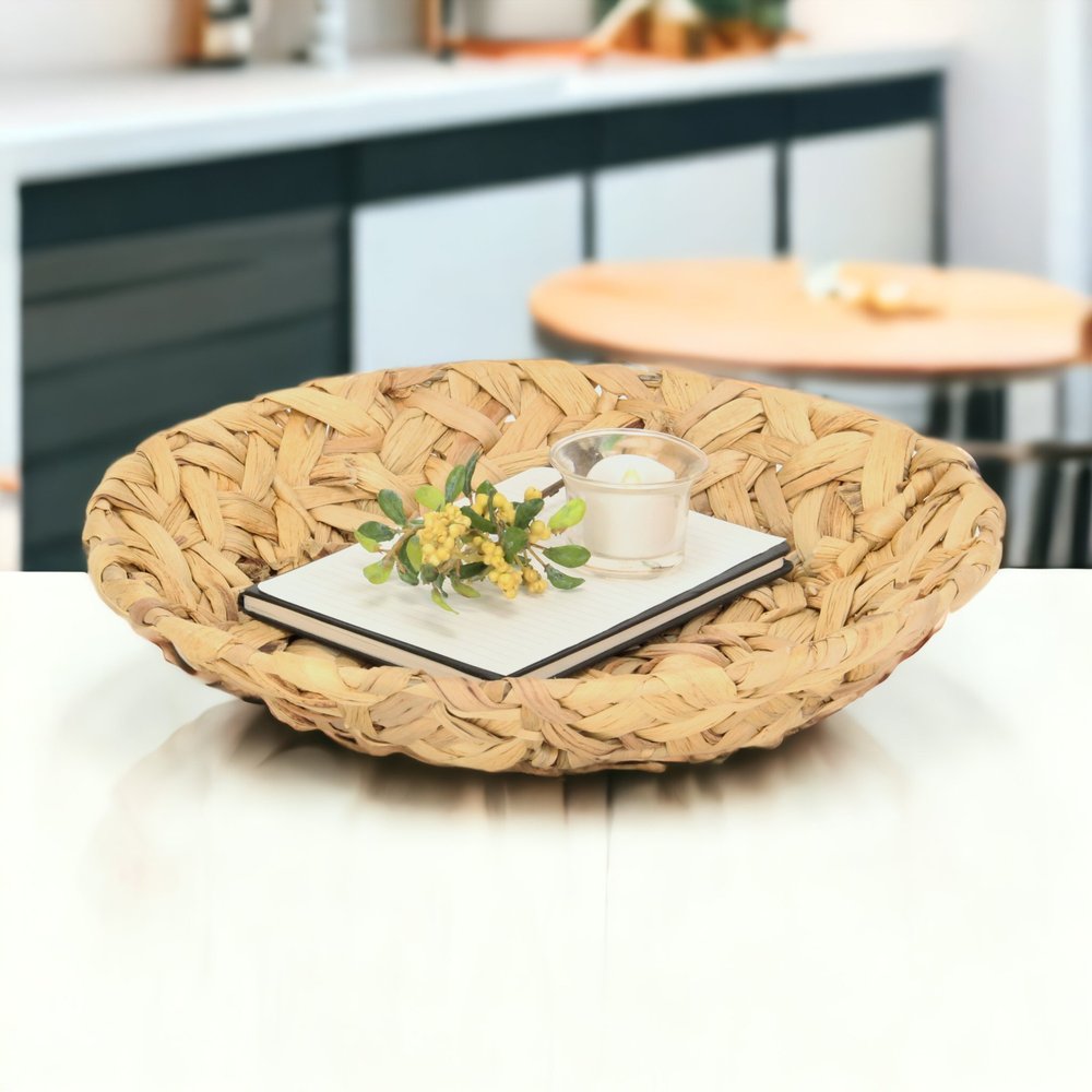 Braided Water Hyacinth Decorative Bowl HomeRoots