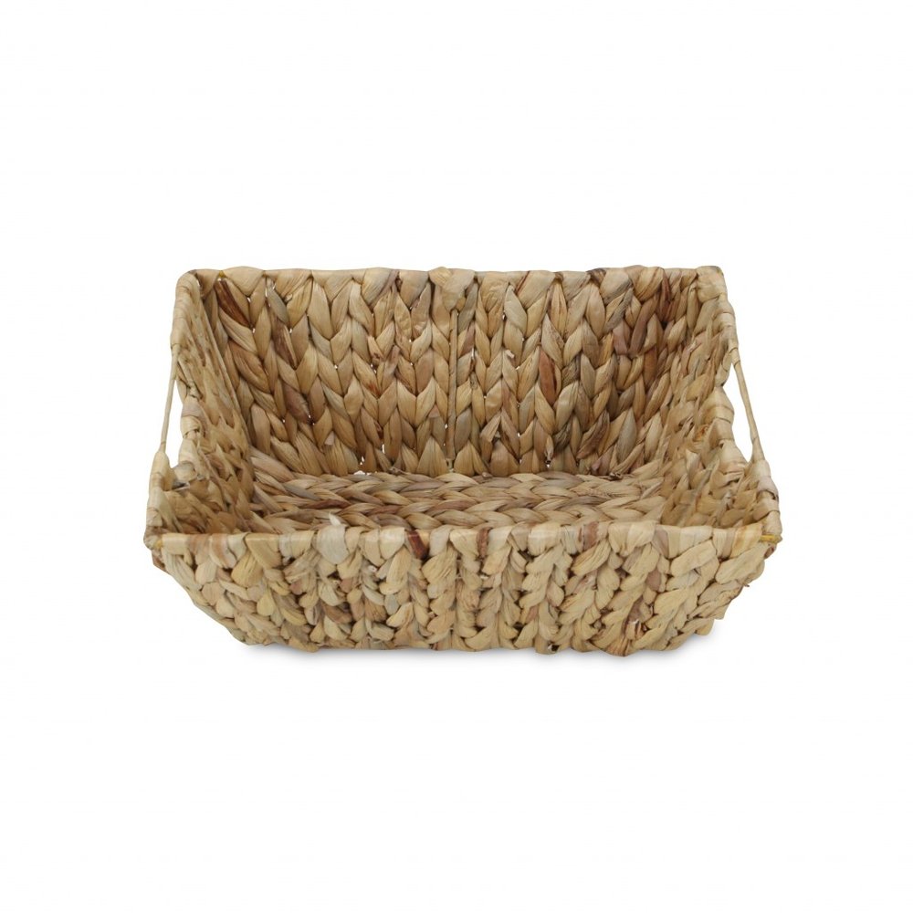 14" Brown Water Hyacinth Basket HomeRoots
