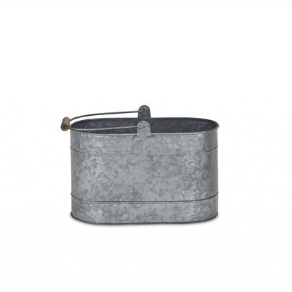 Farmhouse Galvanized Metal Bucket