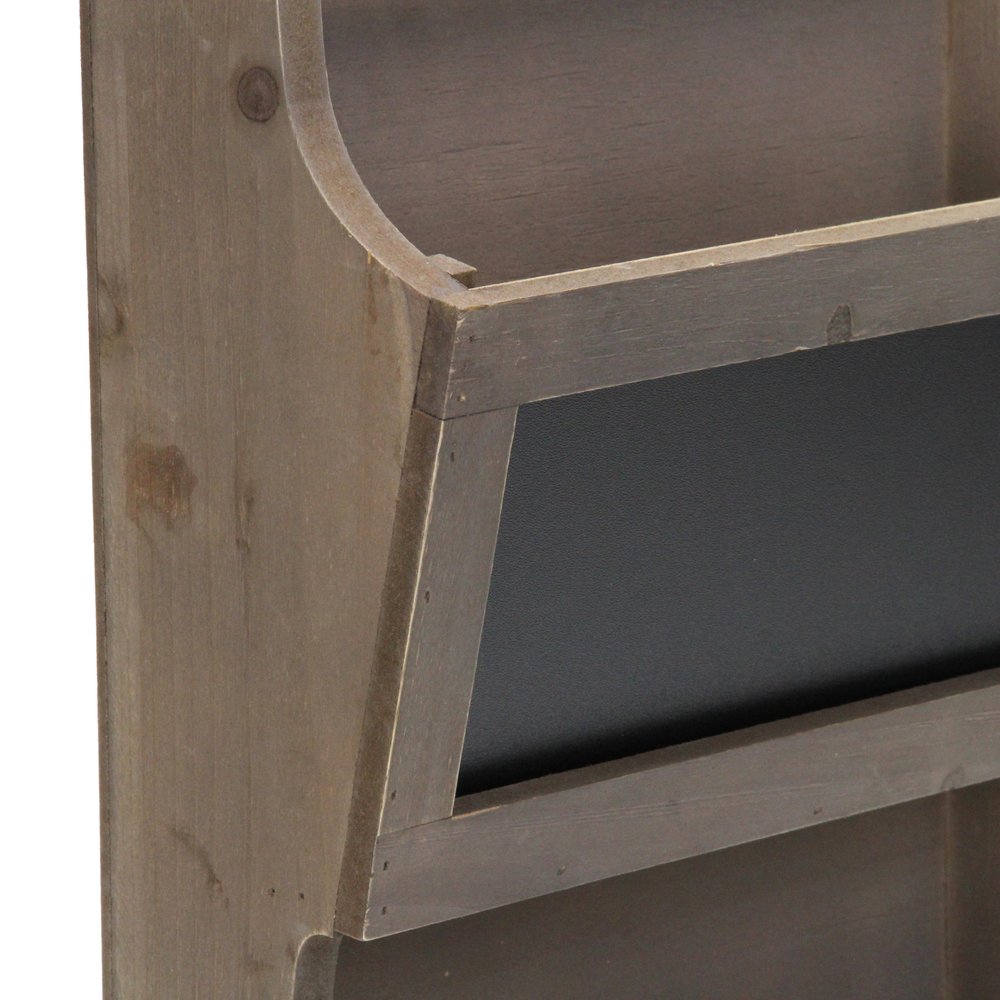 Set of Two Brown Solid Wood File Organizer HomeRoots