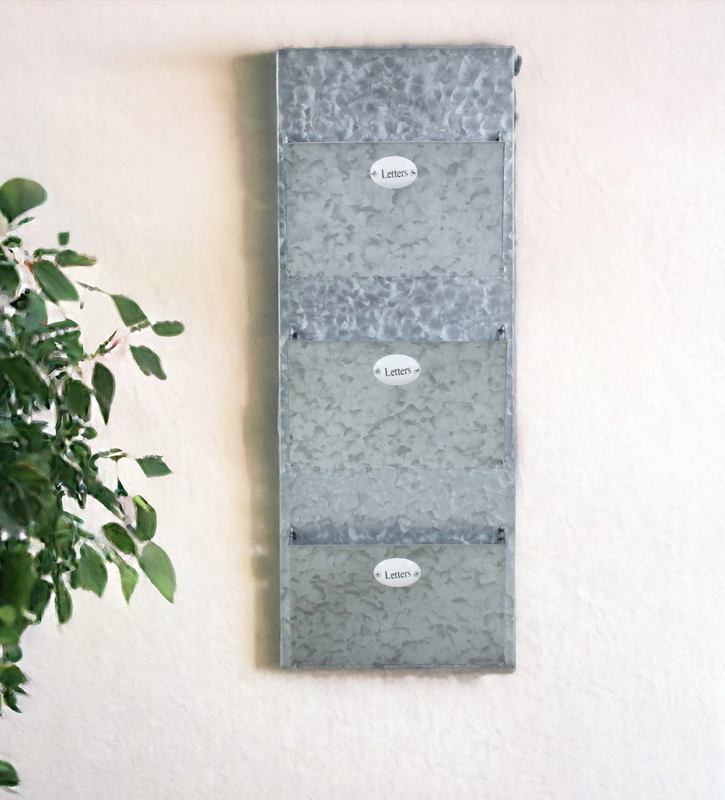 Galvanized Metal Hanging Wall Storage