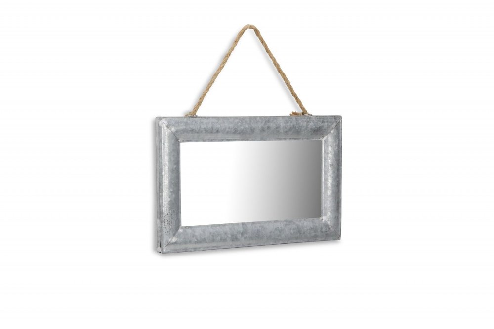 9" Silver Metal Framed Accent Mirror HomeRoots