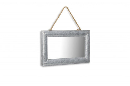 9" Silver Metal Framed Accent Mirror HomeRoots