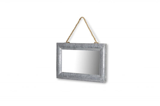 9" Silver Metal Framed Accent Mirror HomeRoots