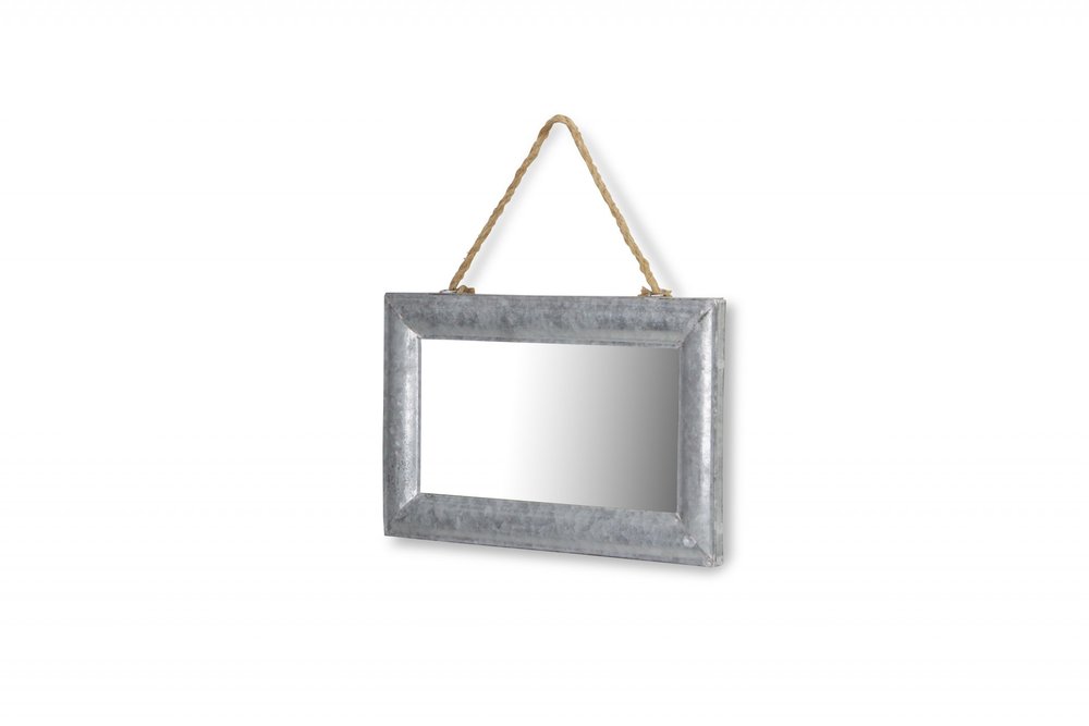 9" Silver Metal Framed Accent Mirror HomeRoots