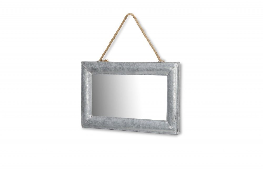 9" Silver Metal Framed Accent Mirror HomeRoots
