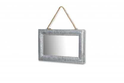 9" Silver Metal Framed Accent Mirror HomeRoots