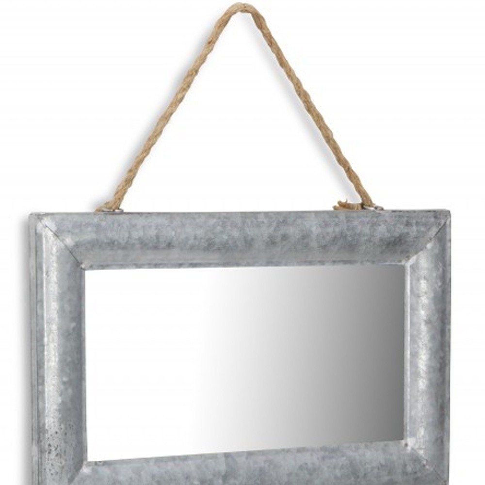 9" Silver Metal Framed Accent Mirror HomeRoots