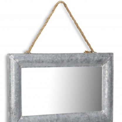9" Silver Metal Framed Accent Mirror HomeRoots