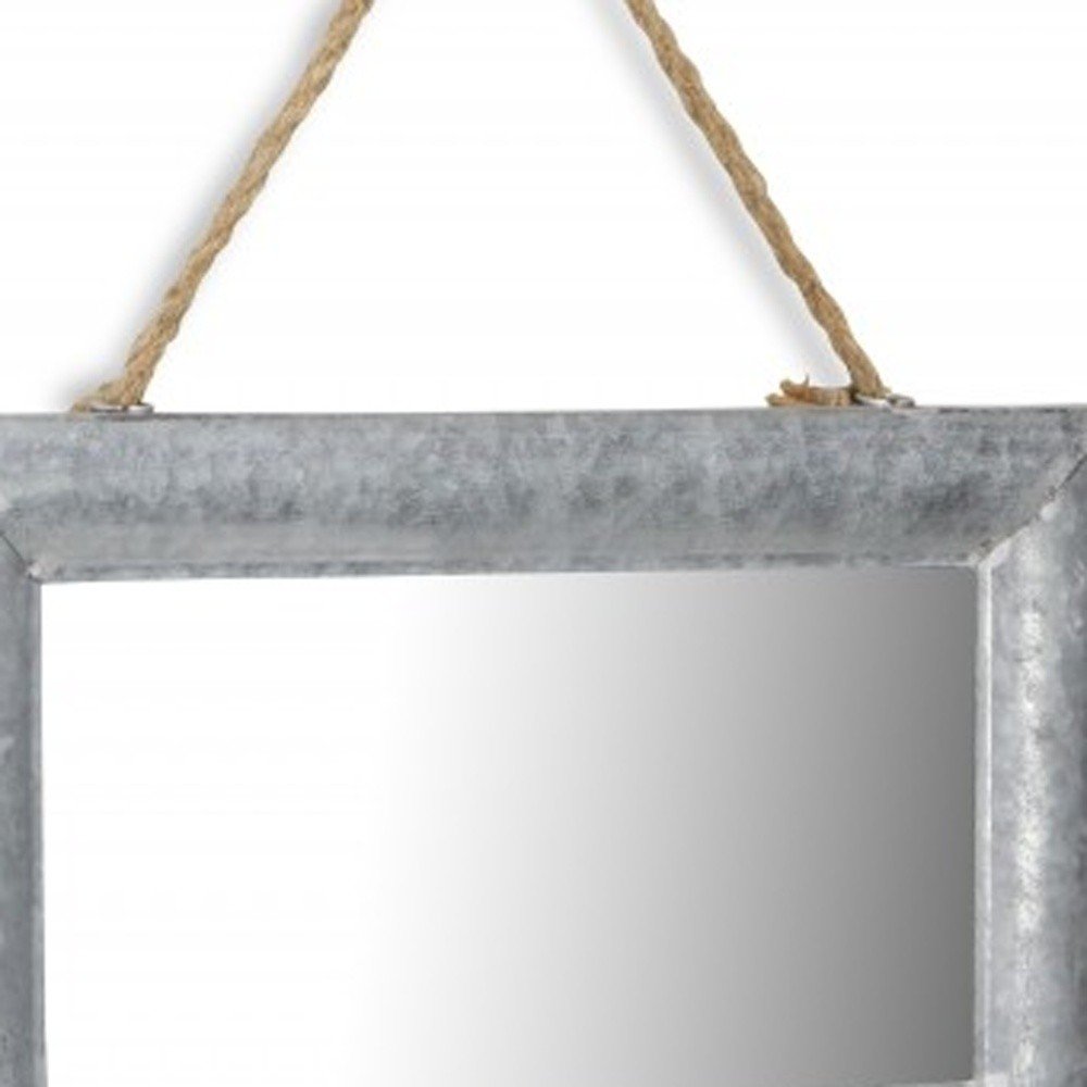 9" Silver Metal Framed Accent Mirror HomeRoots