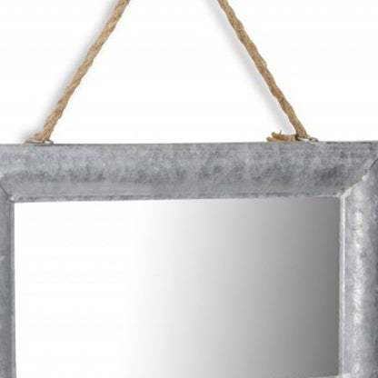9" Silver Metal Framed Accent Mirror HomeRoots