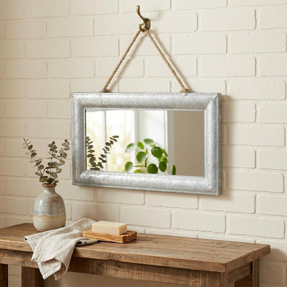9" Silver Metal Framed Accent Mirror HomeRoots