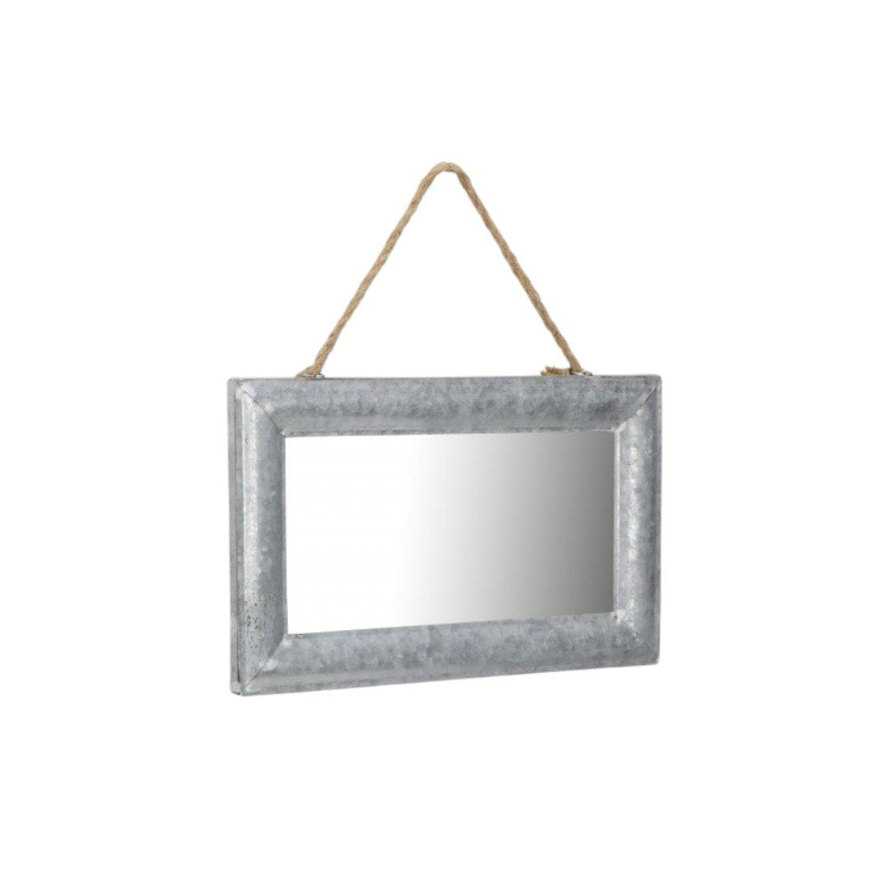 9" Silver Metal Framed Accent Mirror HomeRoots