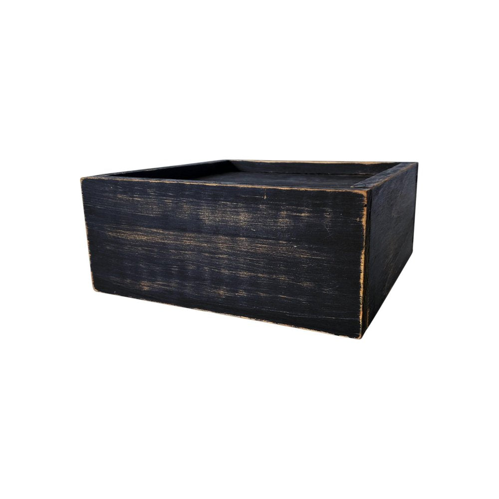 7" Black Wood Wall Mounted Floating Shelf With LED Light HomeRoots