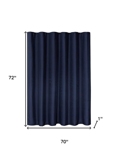 Luxurious Navy Waffle Weave Shower Curtain HomeRoots